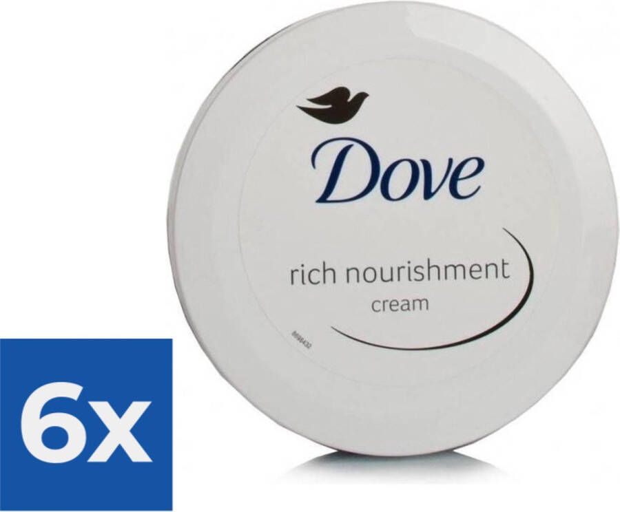 Dove Voedende Crème 150 ml Bodycrème Voordeelverpakking 6 stuks
