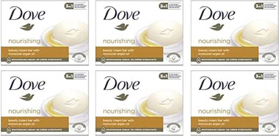 Dove Zeep – Cream Argan Oil 6 x 90 gr