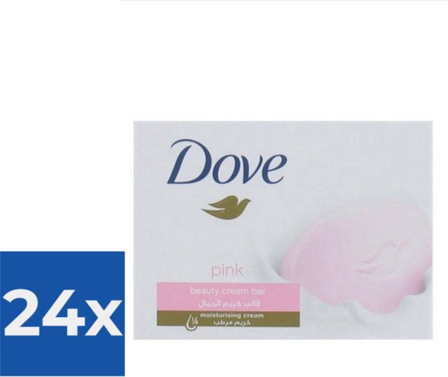 Dove Zeep Pink 100gr Voordeelverpakking 24 stuks