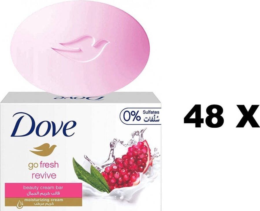 Dove Zeep Revive Granaat Voordeelverpakking 48 x 100 Gram