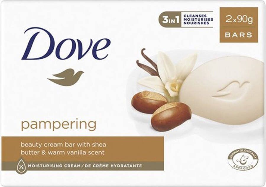 Dove Zeep Tablet Shea Butter 6 Stuks 2x90 gr Voordeelverpakking