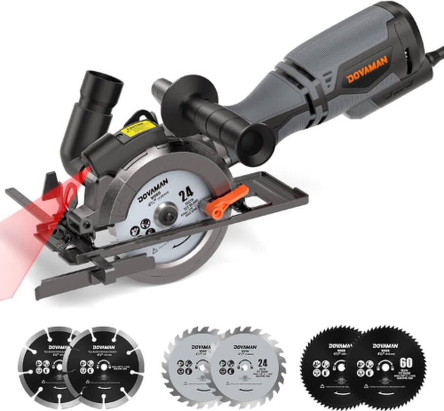 Dovoman Mini Cirkelzaag Handcirkelzaag Invalzaag Cirkelzaag Circelzaag Mini Cirkelzaag Elektrisch Invalcirkelzaag 3500 RPM