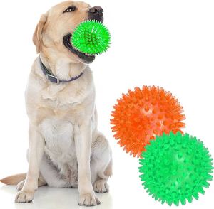 DOWO Honden speelgoed Hondenbal Drijft op water Stuitert Veilig voor gebit Honden bal Ideaal met de ballenwerper Ø 7cm Hondenspeeltjes 2 Pack