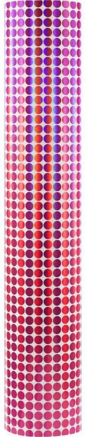 DPL Opac Vinyl Sticker Folie voor snijplotters – Polka Dot Roze Rood