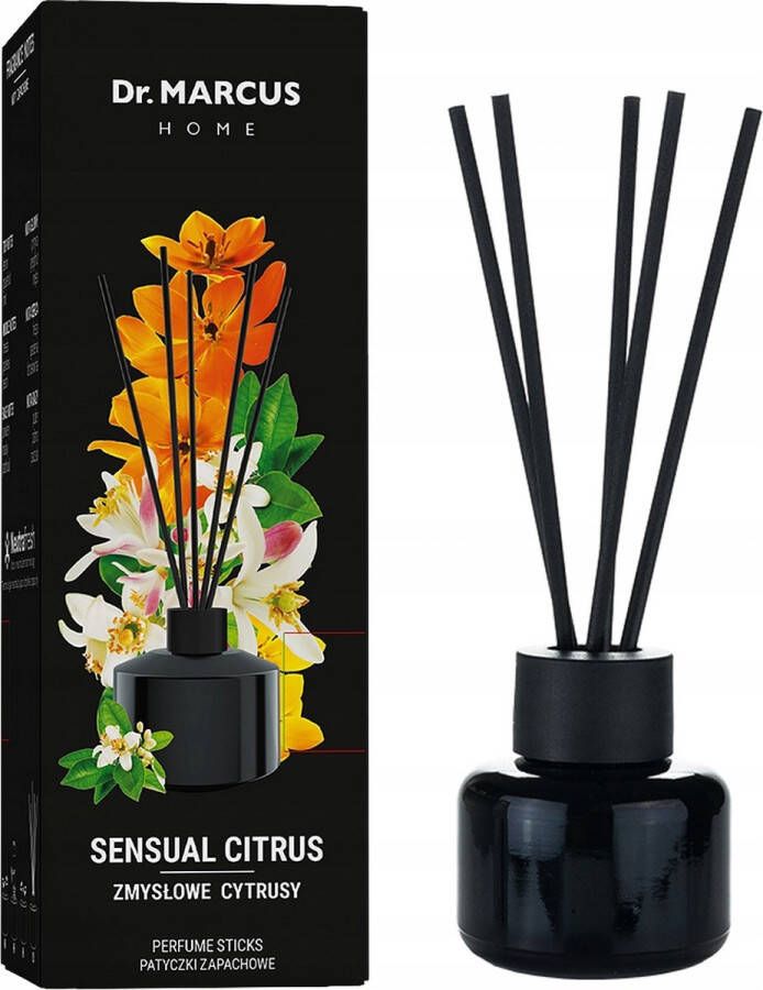 Dr. marcus Home Sensual Citrus geurstokjes 100 ml Fragrance sticks voor in huis of op kantoor Huisparfum