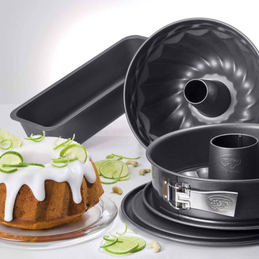Dr. Oetker Bakvorm set Baking Harmony 4 stuks . zwart