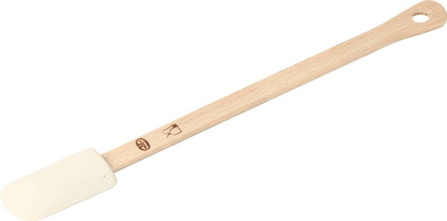 Dr. Oetker Deegschraper siliconen met houten steel 25 cm