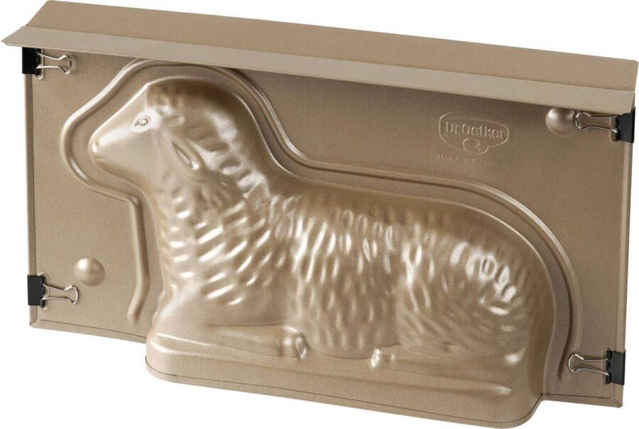 Dr. Oetker Paas bakvorm lammetje met antiaanbaklaag 700ml goud 3D