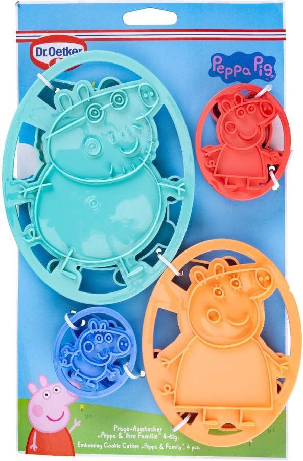 Dr. Oetker Peppa Pig & Family Embossing Koekjes Uitstekers pc 4