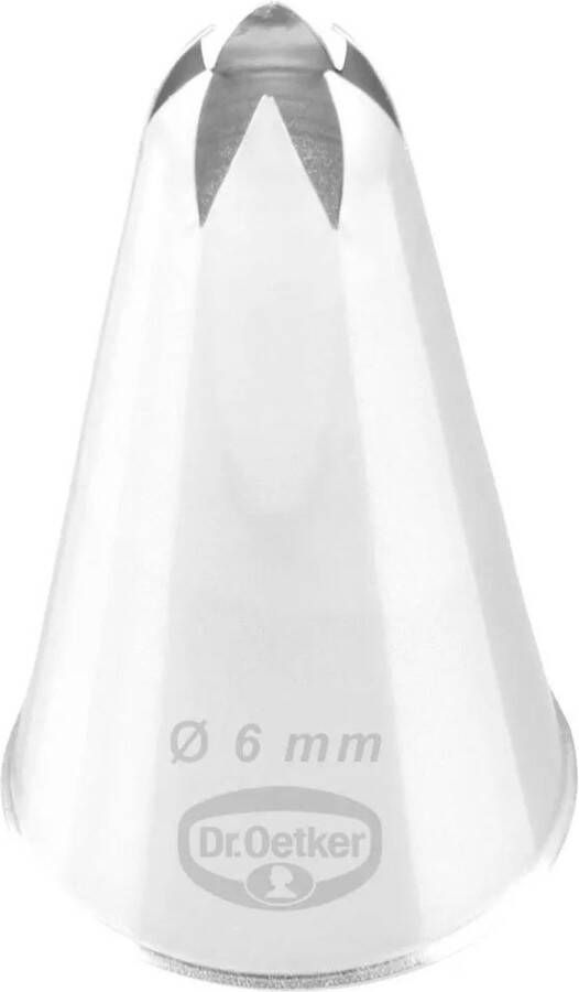 Dr. Oetker Spuitmondje voor Spuitzak Star Closed 6 mm