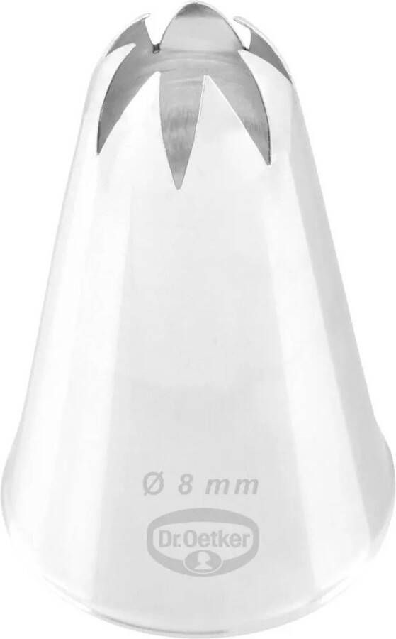 Dr. Oetker Spuitmondje voor Spuitzak Star Closed 8 mm