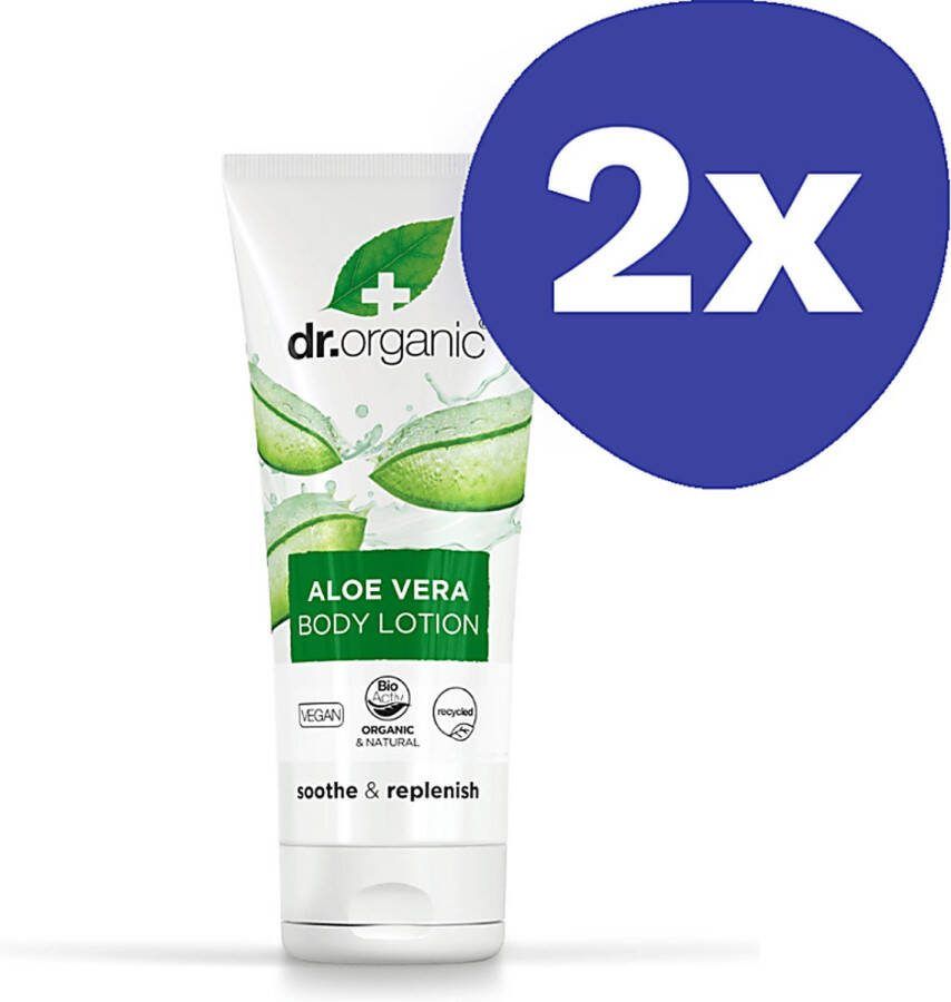 Dr Organic AloÃ Vera Bodylotion (2x 200ml)
