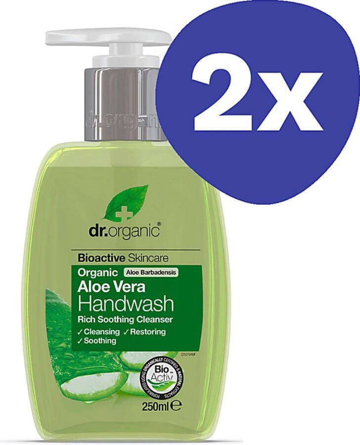 Dr Organic Handzeep AloÃ Vera (2x 250ml)