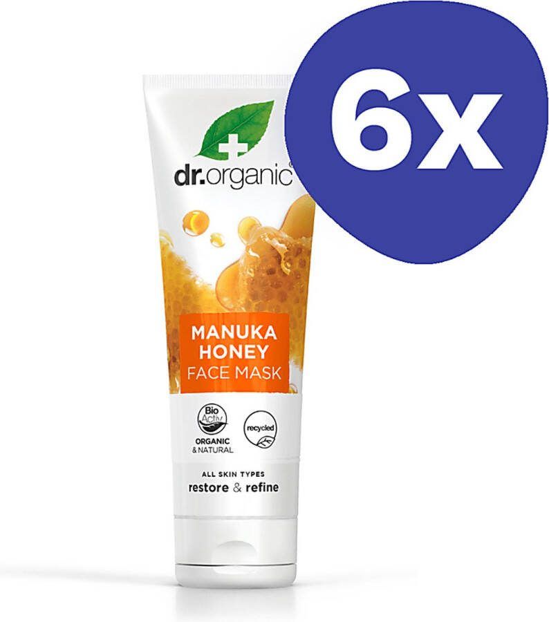 Dr Organic Manuka Honing Gezichtsmasker (6x 125ml)