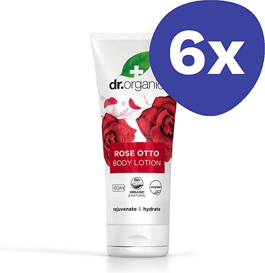 Dr Organic Rozen Otto Bodylotion (6x 200ml)