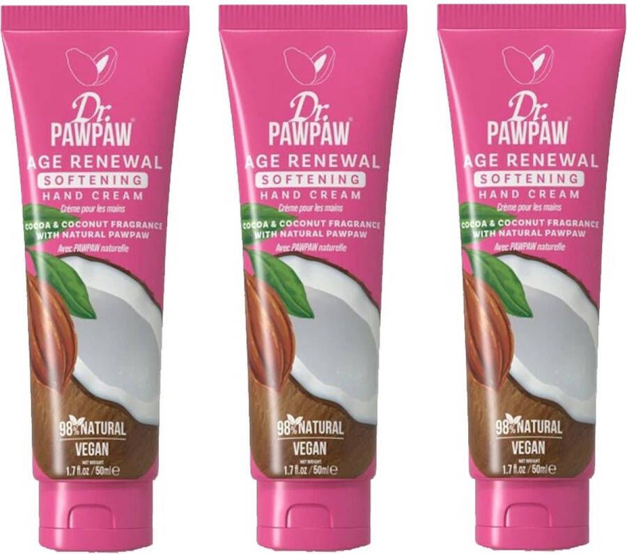 Dr. PAWPAW DR PAWPAW Hand Cream Cocoa & Coconut 3 Pak