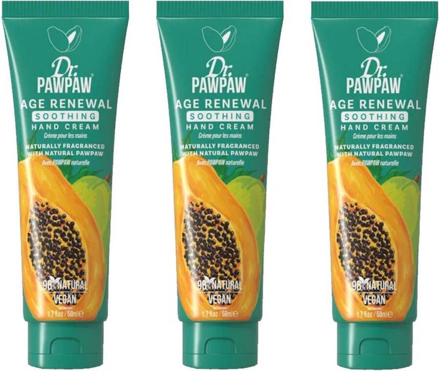 Dr. PAWPAW DR PAWPAW Hand Cream Naturally Fragranced 3 Pak