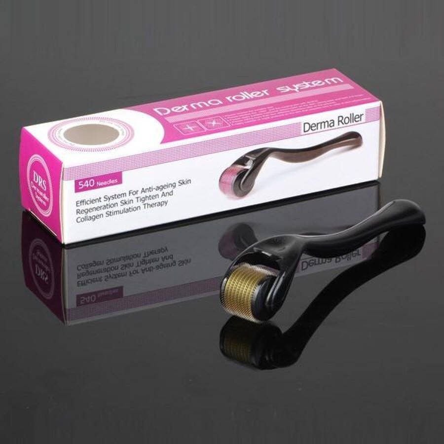 Dr. Roller DRS50 dermaroller 540 naalden 0.50mm voor haargroeistimulatie en acné behandelingen