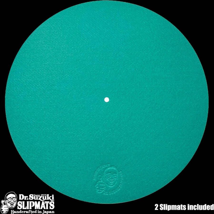 Dr. Suzuki 12 Mix Edition Slipmats turquoise Slipmat voor platenspeler