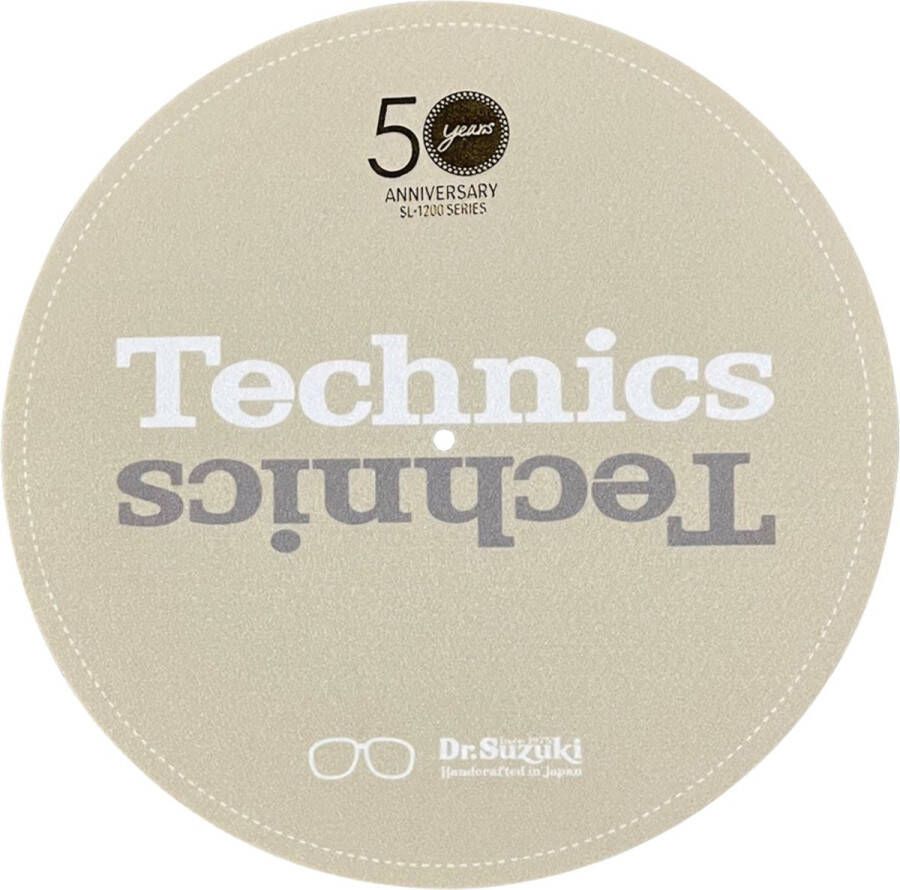 Dr. Suzuki X Technics 12 50th Limited Edition beige Slipmat voor platenspeler
