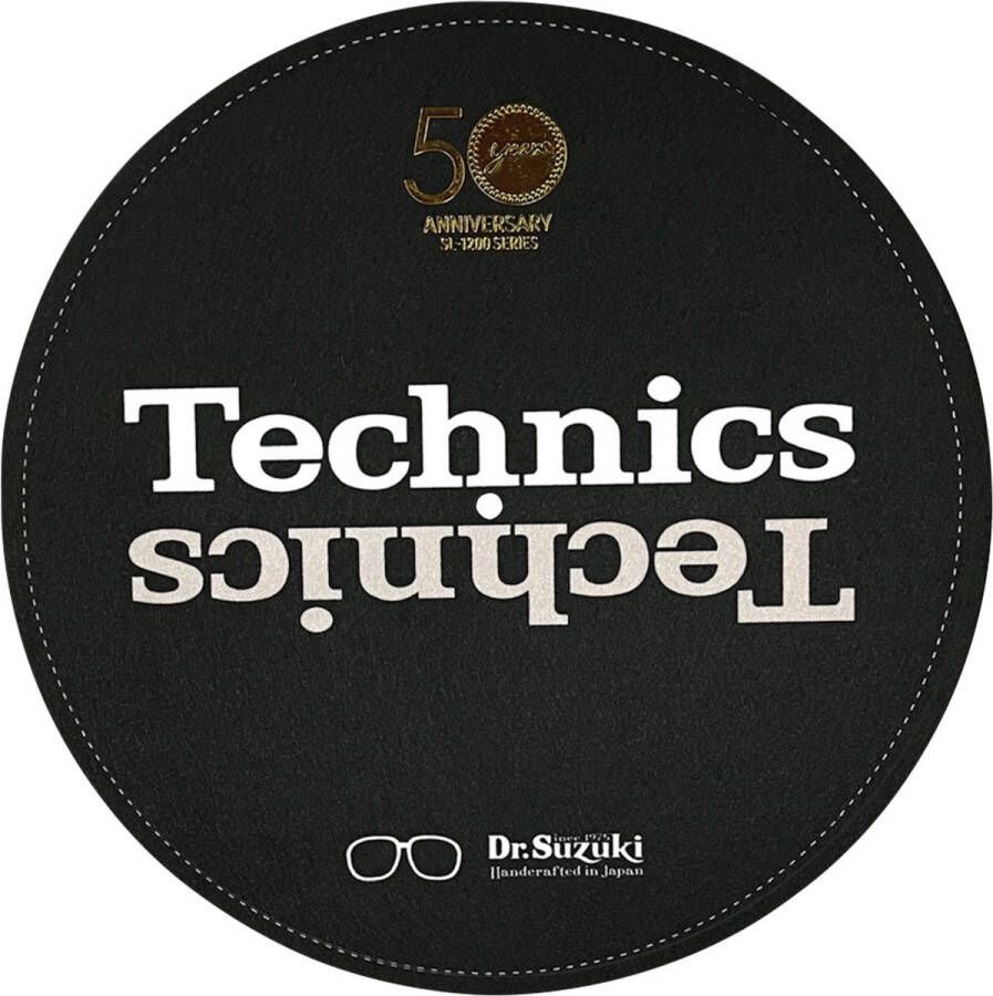 Dr. Suzuki X Technics 12 50th Limited Edition black Slipmat voor platenspeler