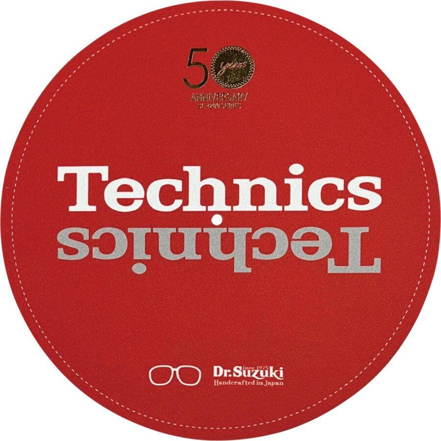 Dr. Suzuki X Technics 12 50th Limited Edition red Slipmat voor platenspeler