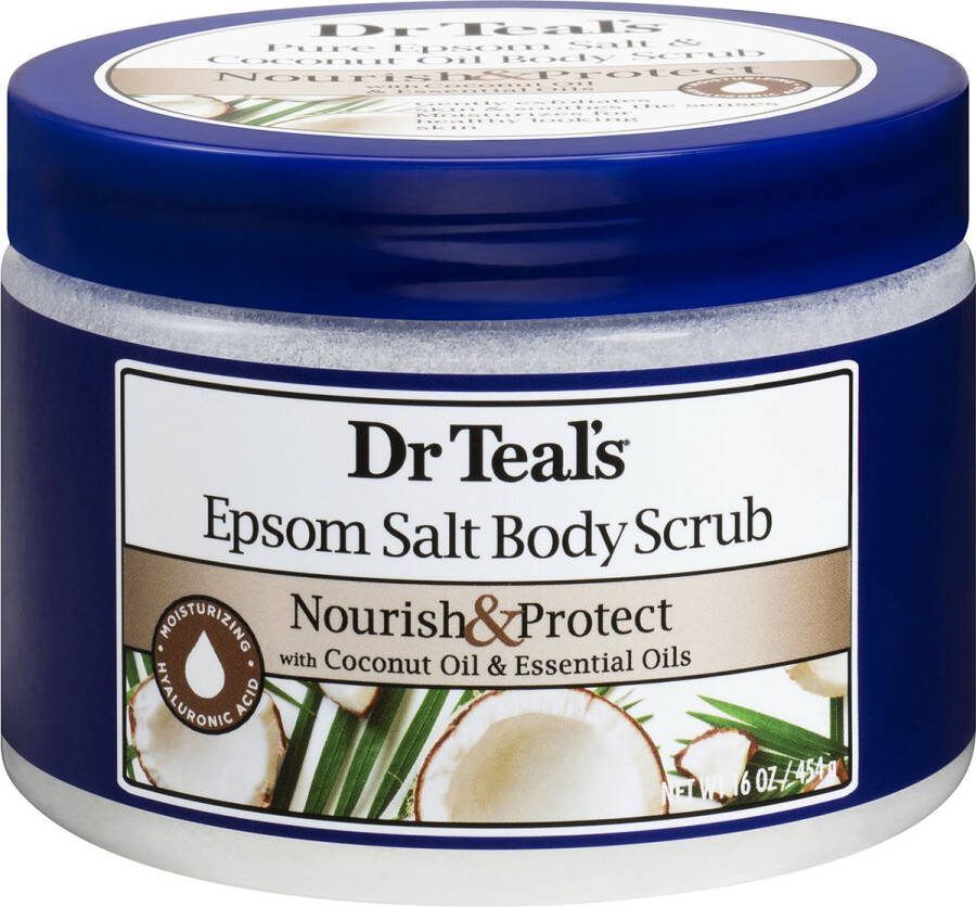 Dr Teal's Dr Teals Pure epsom salt & coconut oil body scrub