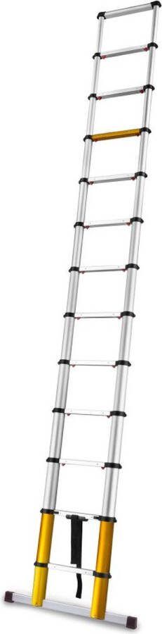 DRABEST Telescoopladder MAX 13 treden 3 8 meter 11 15 kg