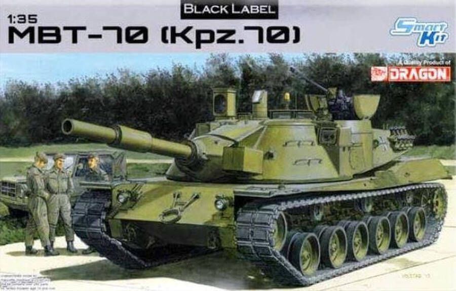 Dragon 1:35 3550 MBT-70 (Kpz. 70) Black Label Plastic Modelbouwpakket