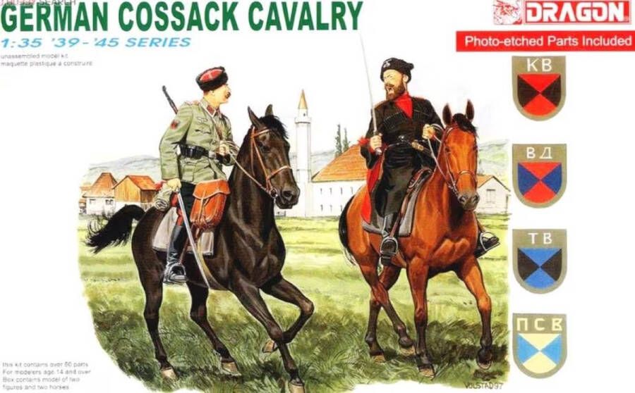 Dragon 1:35 6065 German Cossack Cavalry with PE Parts Plastic Modelbouwpakket