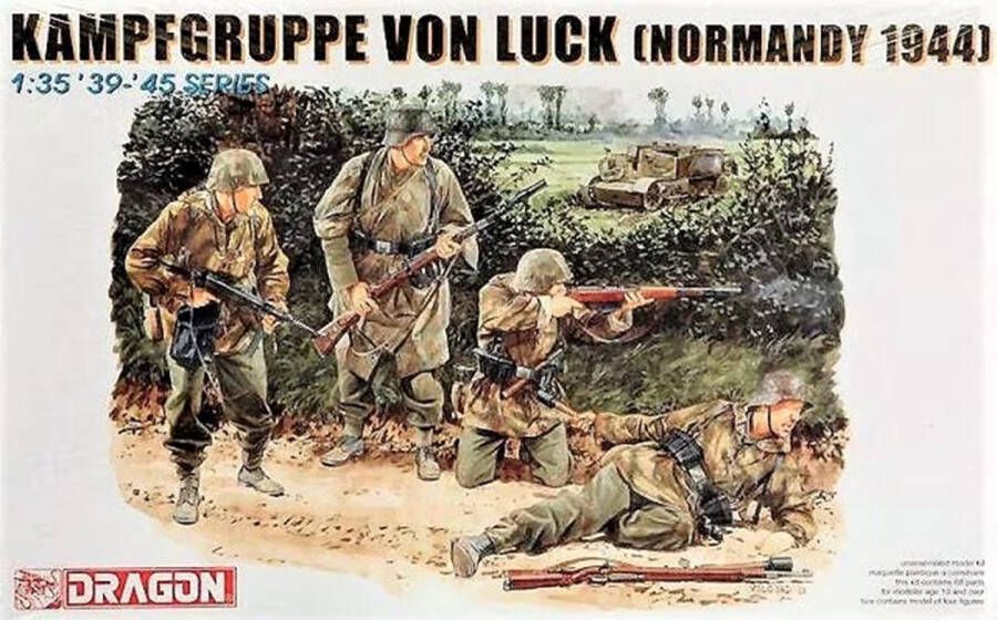 Dragon 1:35 6155 Kampfgruppe von Luck Normandy 1944 Figuren Plastic Modelbouwpakket