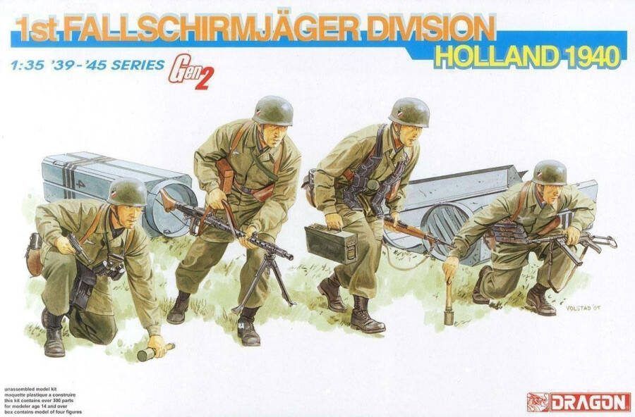 Dragon 1:35 6276 German Para s Holland 1940 Plastic Modelbouwpakket