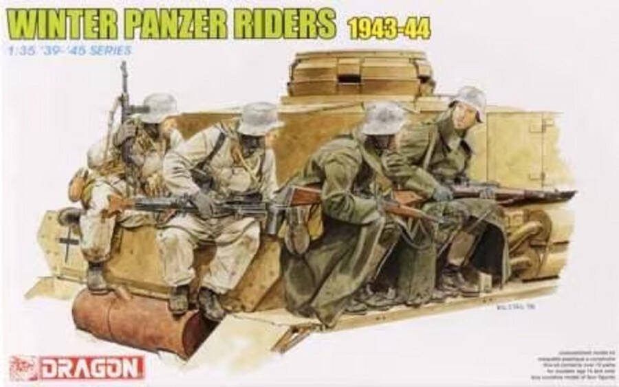 Dragon 1:35 6513 Winter Panzer Riders 1943-44 Plastic Modelbouwpakket