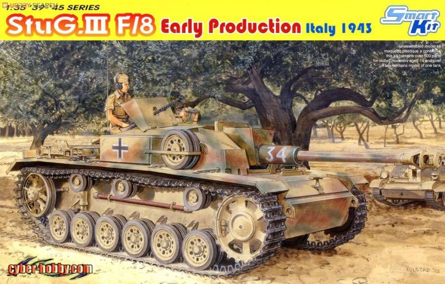 Dragon 1:35 6620 StuG. III F 8 Early ion Italy 1943 Plastic Modelbouwpakket