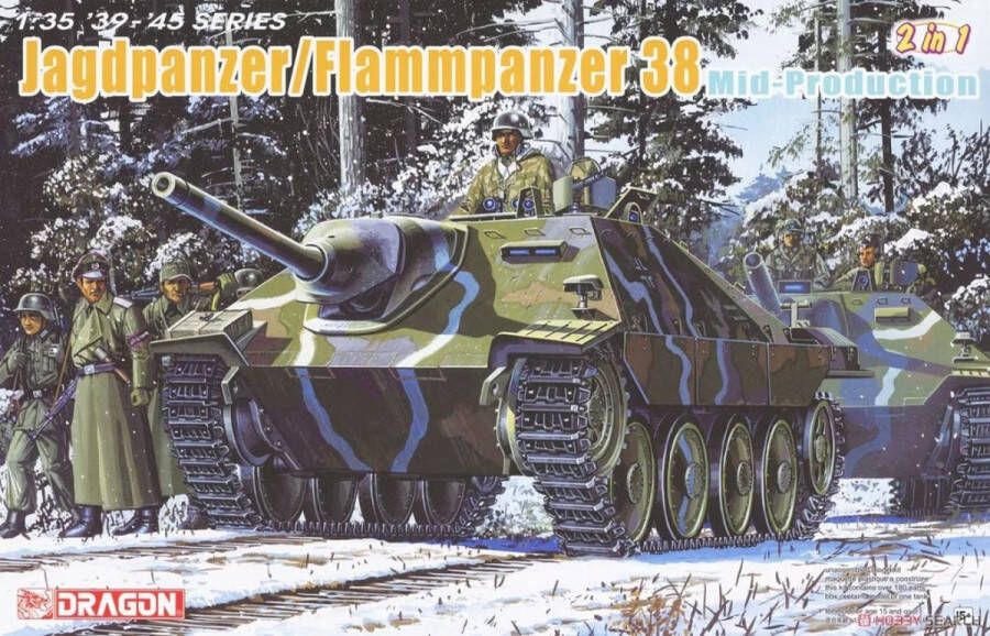 Dragon 1:35 6845 Jagdpanzer Flammpanzer 38 Mid ion (2 in 1) Plastic Modelbouwpakket