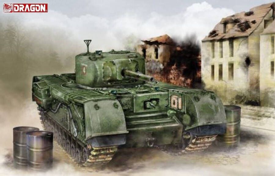 Dragon 1:72 7507 Churchill Mk.IV NA 75 Tank Plastic Modelbouwpakket