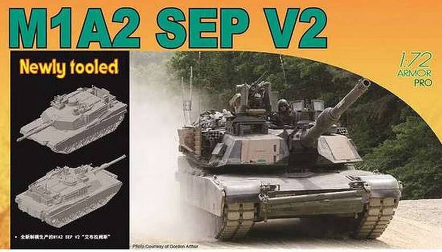 Dragon 1:72 7615 M1A2 Abrams SEP V2 Tank Plastic Modelbouwpakket