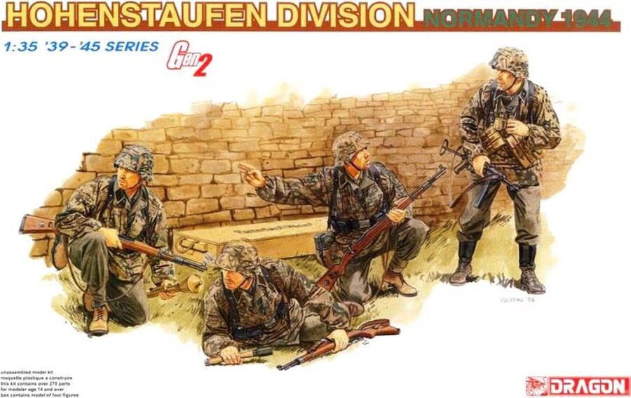 Dragon 1:35 6282 Hohenstaufen Division Normandy 1944 (Gen2) Figuren Plastic Modelbouwpakket