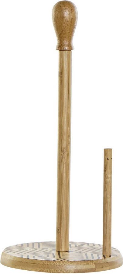 Dream-Living . Bamboe houten Keukenrolhouder 16x16x35cm