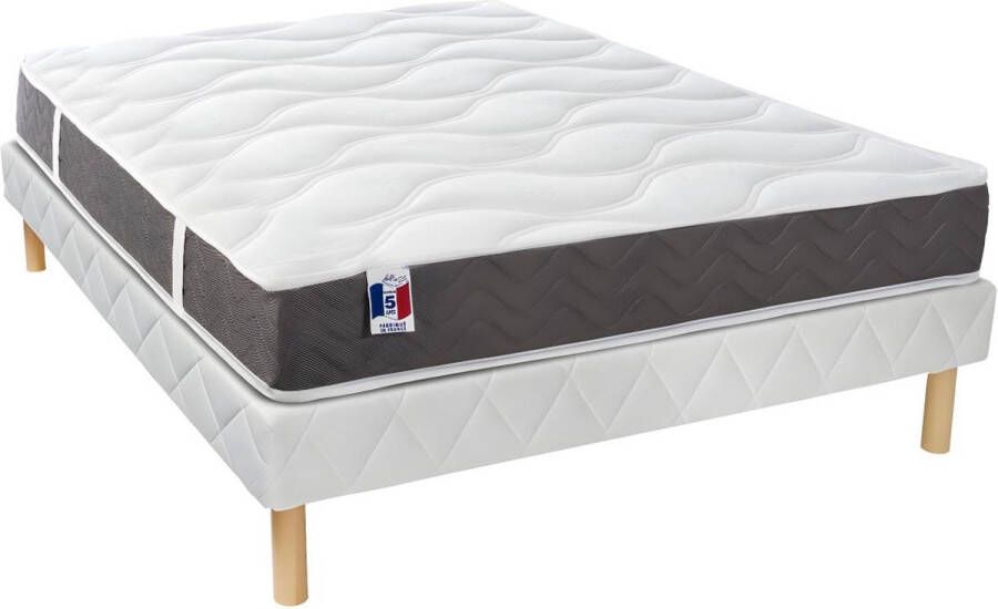 Dreame A Set bedbodem en matras 100% latex met 5 comfortzones VICTOIRE van A 140 x 190 cm L 190 cm x H 30 cm x D 140 cm
