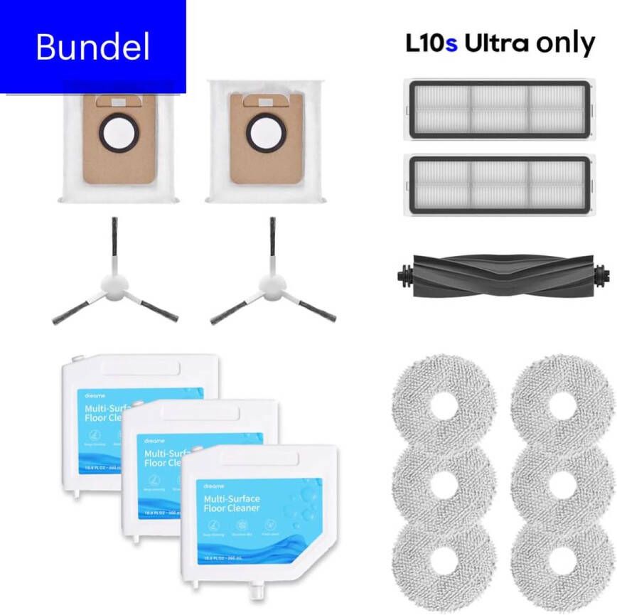 Dreame L10s Ultra Accessories Bundel Accessories Kit met Multi-Surface Floor Cleaner Reinigingsvloeistof Reiniger liquid