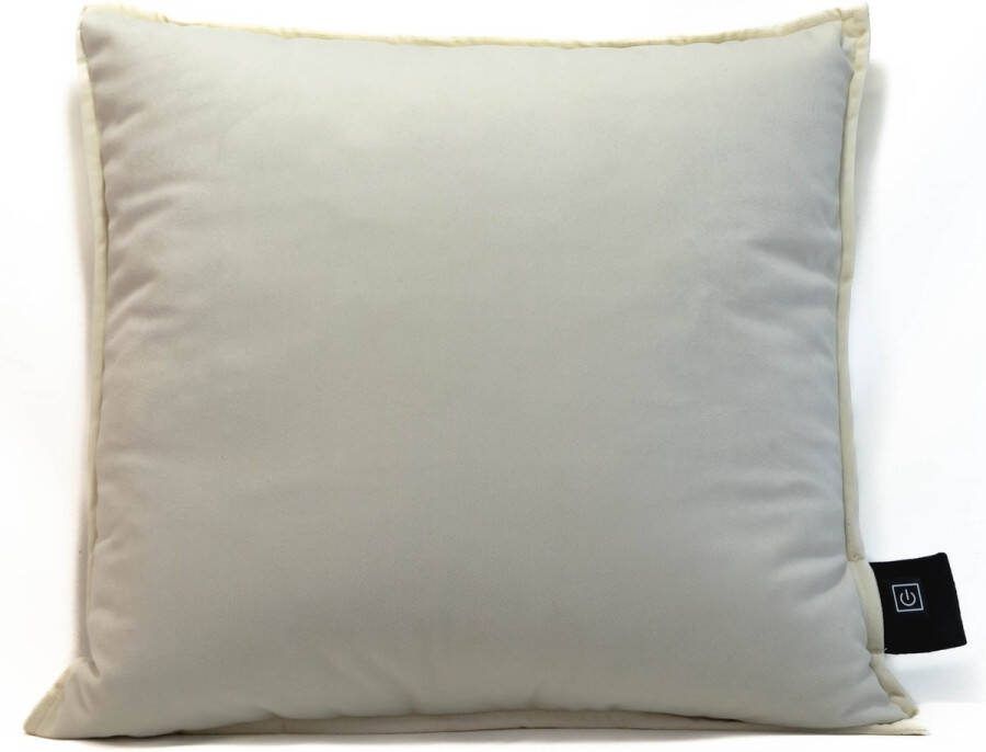 DreamGoodsAR DreamGoods Warmtekussen 45x45cm Inclusief Powerbank Elektrisch Verwarmingskussen Warmtekussen Oplaadbaar 3 Warmtestanden Draadloos Duurzaam & Infrarood