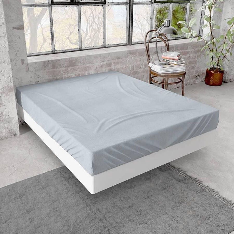 Dreamhouse Flanel Hoeslaken Premium 90 x 200 210 Grijs