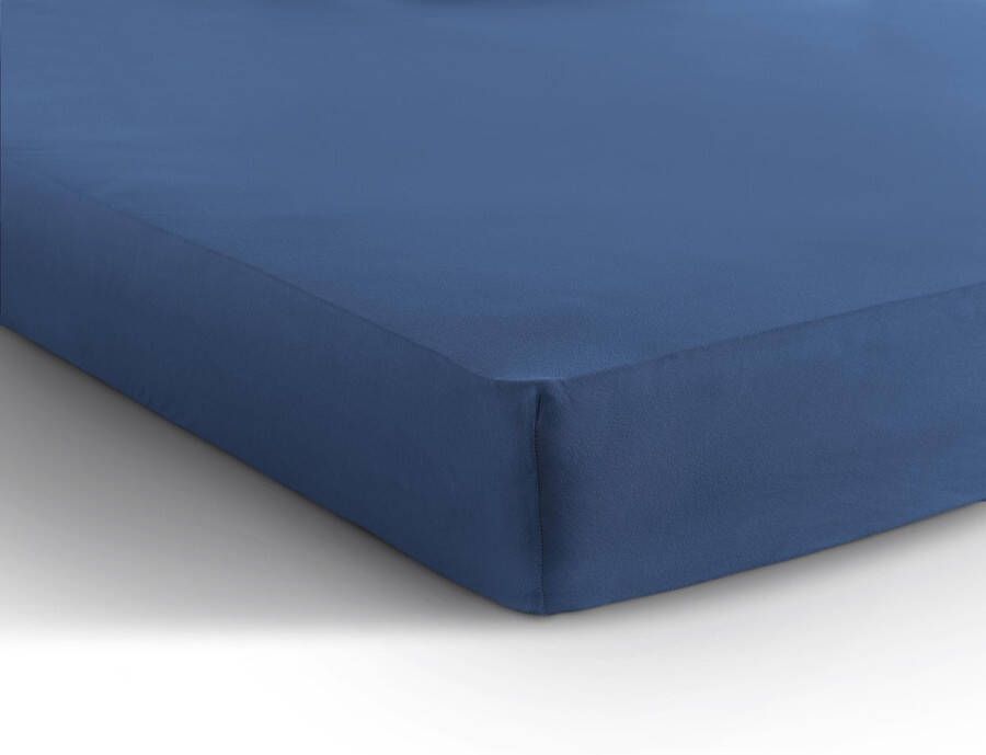 Dreamhouse Jersey Stretch Hoeslaken 100% Katoen 160 180x200 Blauw