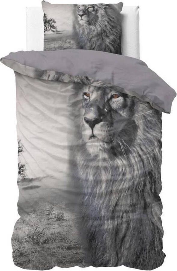 Dreamhouse King of Nature Dekbedovertrek Eenpersoons 140x200 220 + 1 kussensloop 60x70 Grijs