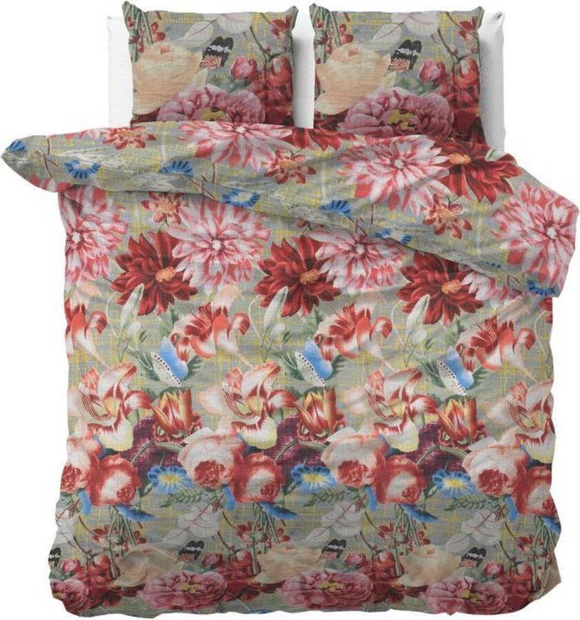 Dreamhouse Bedding Andolf dekbedovertrek 2-persoons (200x200 220 cm + 2 slopen) Katoen satijn Green