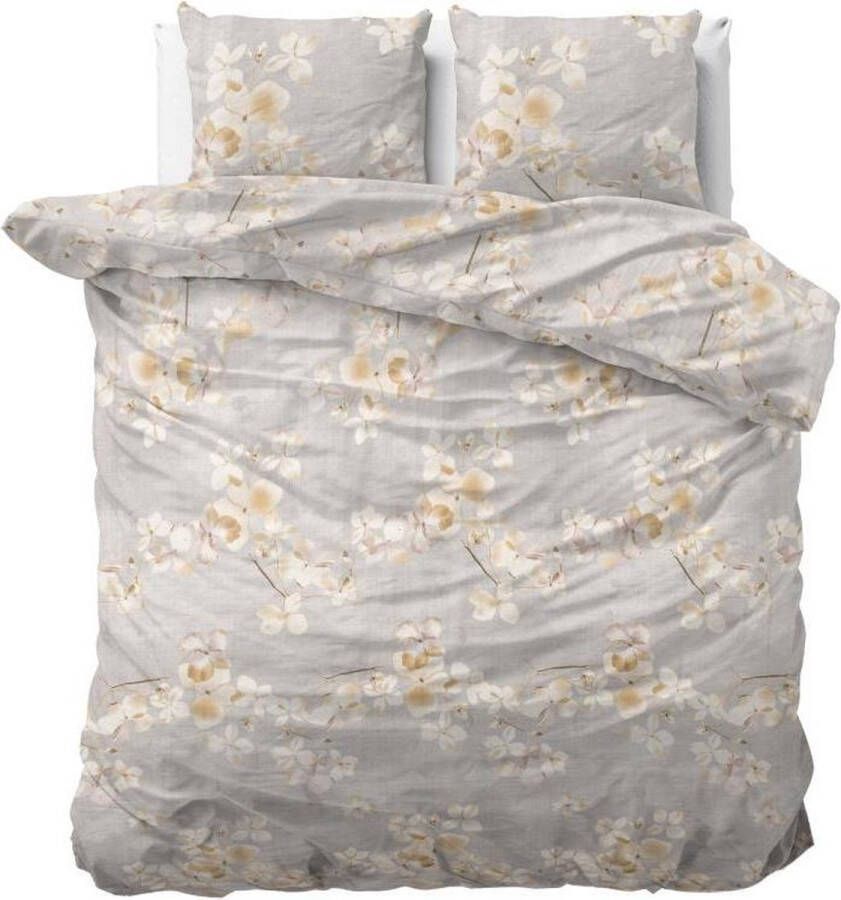Dreamhouse Bedding Louis dekbedovertrek 2-persoons (200x200 220 cm + 2 slopen) Katoen satijn Cream