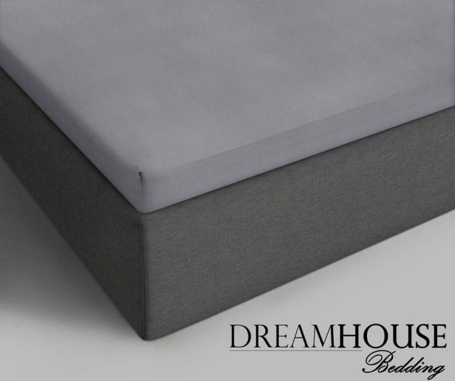 Dreamhouse Bedding Dreamhouse Topper Hoeslaken Katoen Grijs-160 x 200 cm