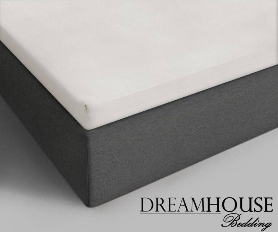 Dreamhouse Topper Hoeslaken Katoen Eenpersoons 90x220 cm Crème