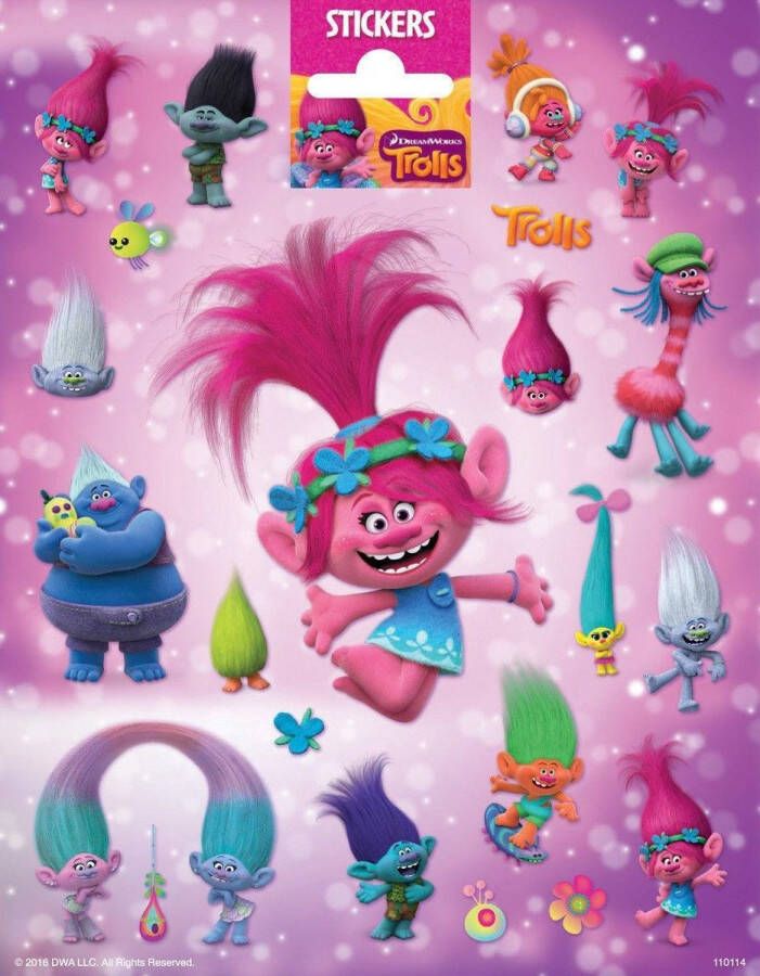 DreamWorks Animation Dreamworks Trolls Stickers 1 Stickervel